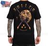 Unisex-Shirt Baumwolle Oversize Große Größe Sullen Art Collective Goldener Schädel Premium SCM6089 Kurzarm Für