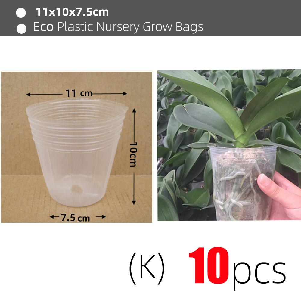 Transparent Nursery Pots Plastic Orchid Propagation Containers Flowers Vegetables Cultivation Seedling Supplies Garden Tools