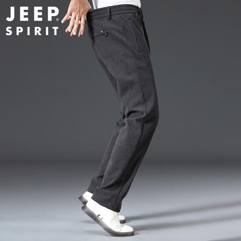 JEEP SPIRIT Men's Autumn/Winter Corduroy Business Casual Pants