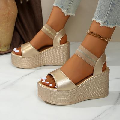 Sandały damskie letnie nowe modne sandały na koturnie damskie wygodne buty na platformie do chodzenia dla kobiet Sandalias De Mujer