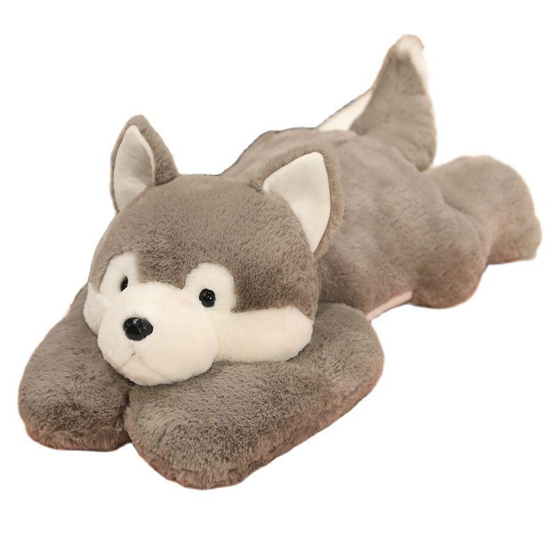 Super Soft Big Lying White Polar Bear Toy Stuffed Animals Doll Cushion Dinosaur Pig Husky Dog Throw Pillow Hug Cuddly Plushies