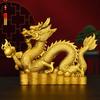 Brass Copper Dragon Ornament Hanlong Five-clawed Hundred Wealth Home Living Room Decor