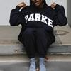 Felpa da Donna Girocollo Manica Lunga Vestibilità Larga Grafica Casual Pullover con Stampa Lettere