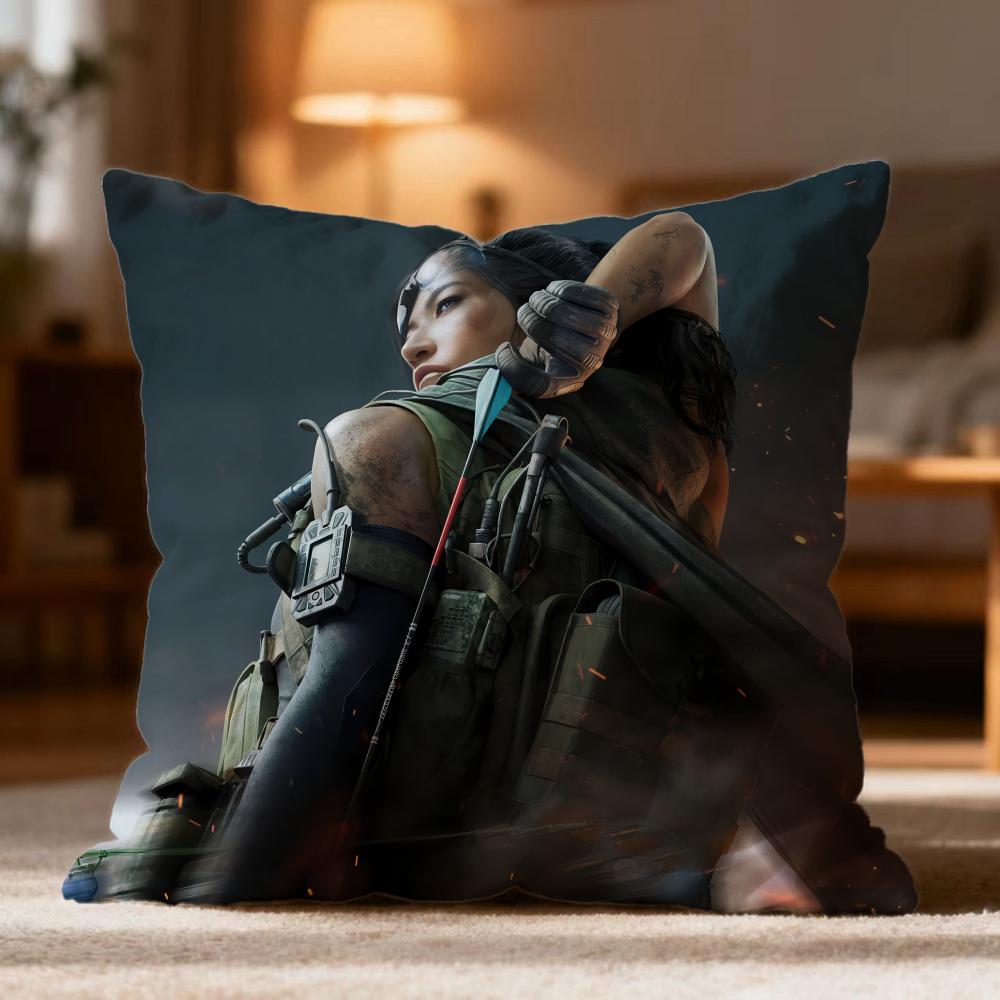 Fashion DDelta Forceer Cushion Cover Soft Washable Pillow Case Multi-Scene for Couch Bed Travel Office Use