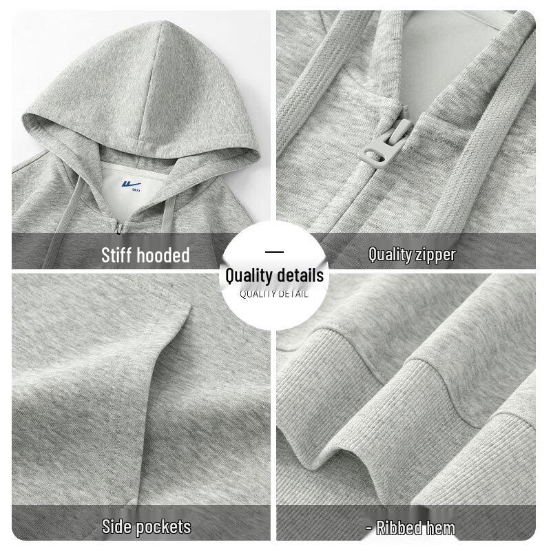 Warrior Men's Retro Full-Zip Hooded Sweatshirt