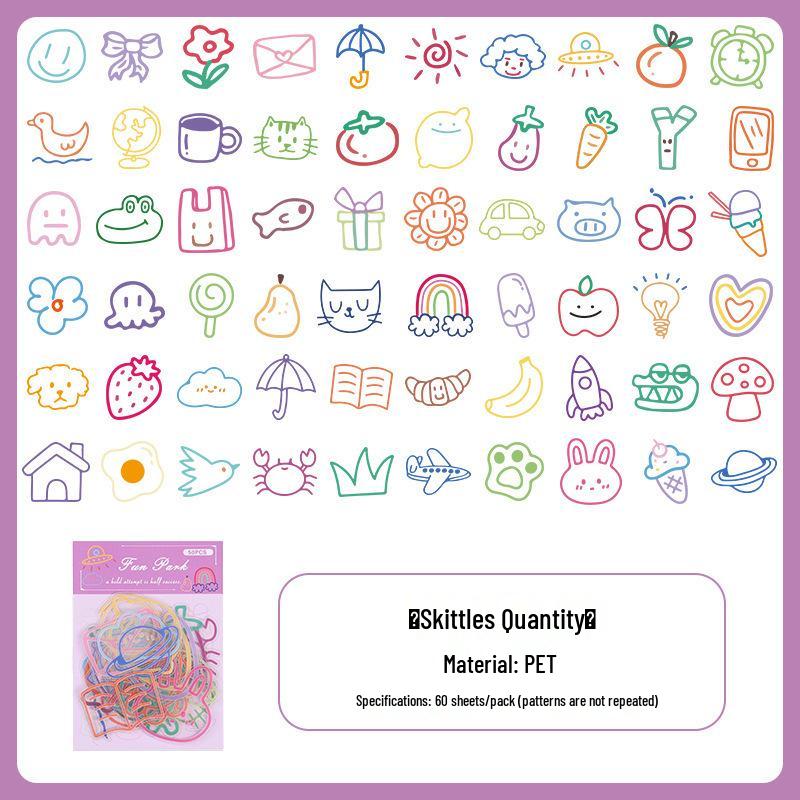 Waterproof Transparent Stickers: Plant & Flower DIY Decoration for Water Bottles & Journals