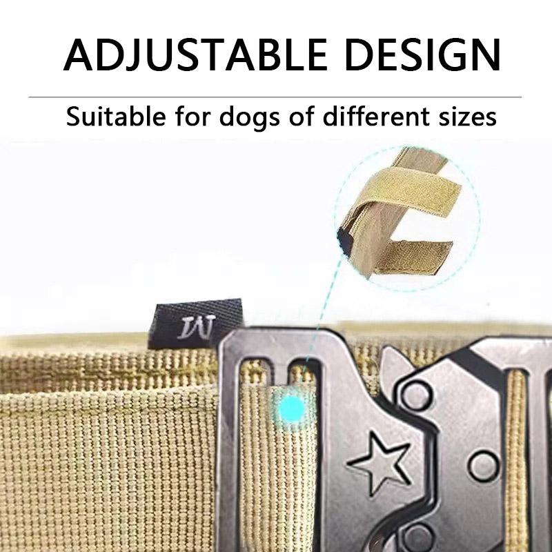 Durable Tactical Dog Collar Leash Military Heavy Duty For Medium Large Dogs Collars German Shepherd Walking Training Accessories