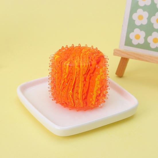 Geometric Slow-Rising Squeeze Toy Soft TPR Fidget for Stress Relief Cute Textured Decompression Gadget for Kids Adults