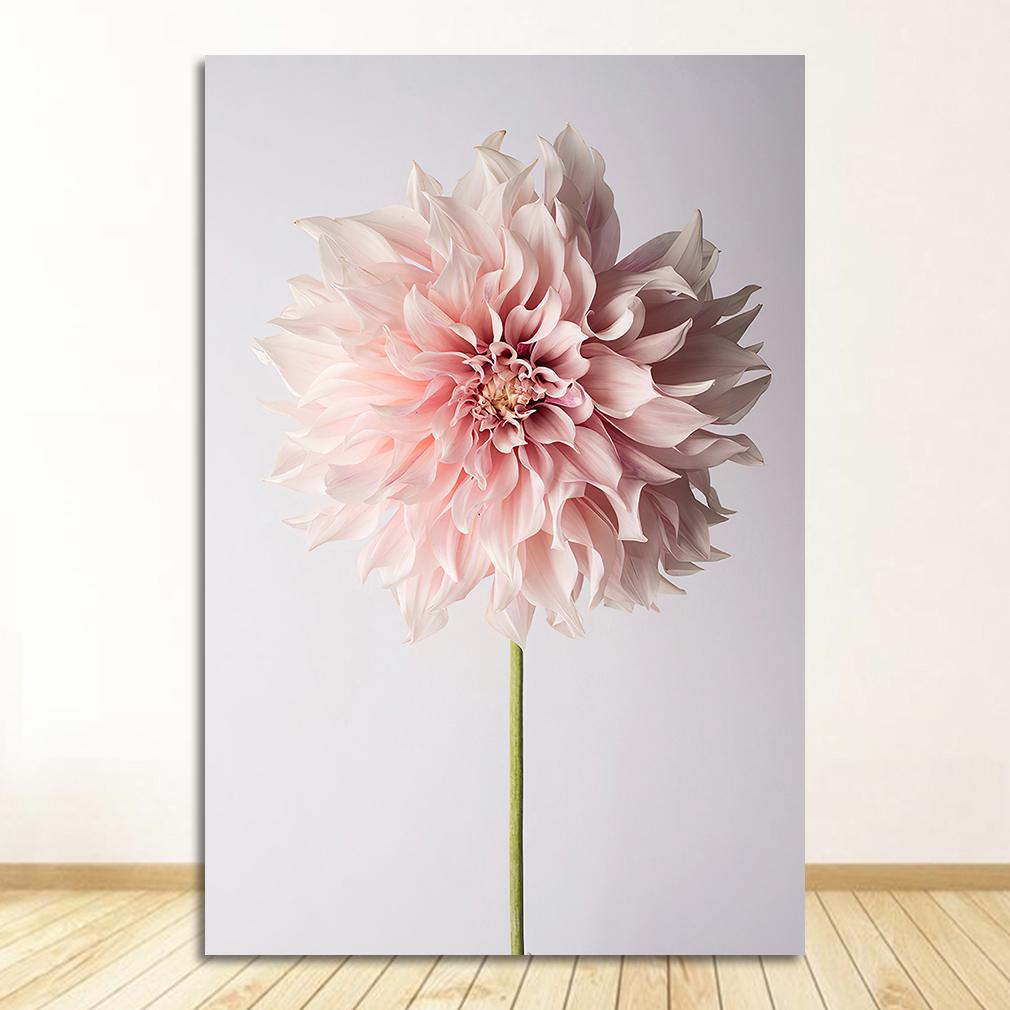 Nordic Poster Beauty Life Pink Flowers Pictures Modular Wall Art Prints Canvas Painting for Living RoomModern Home Decoration