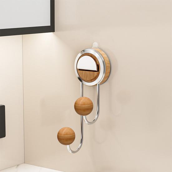 Hook Load-Bearing Non-Slip Wall Hook with Vacuum Suction Cup Reusable Wall Hook for Bathroom Kitchen Porch