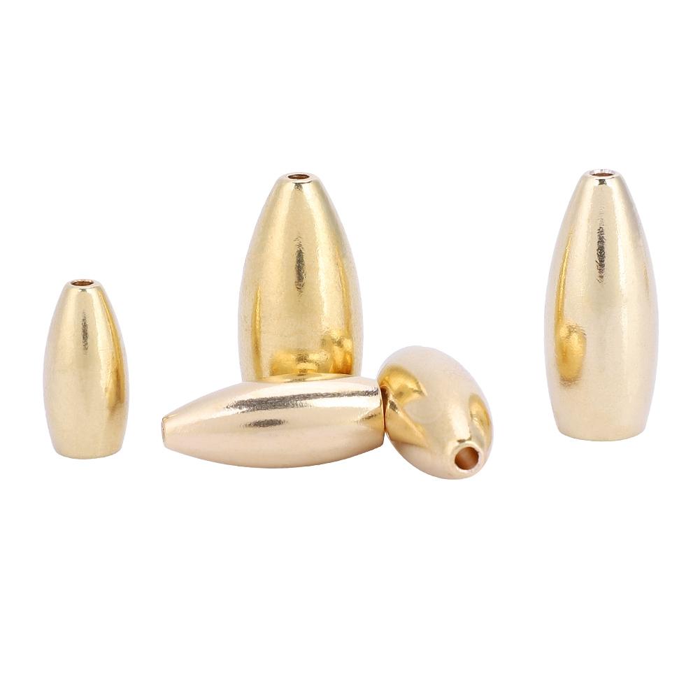 Durable Copper Fishing Brass Sinkers Lightweight Fisher Sinker Kit Set with Box