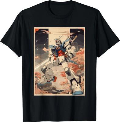 T-Shirt Robot Gigante Mecha Anime Giapponese Robot Anime Action Figure
