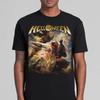 Summer Short Sleeved Unisexs Black Casual Round Neck Tshirt Helloween Tshirt Band Family Tshirt Music Heavy Metal Tshirt