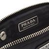 Prada Top zipper nylon crossbody bag coin purse men's black