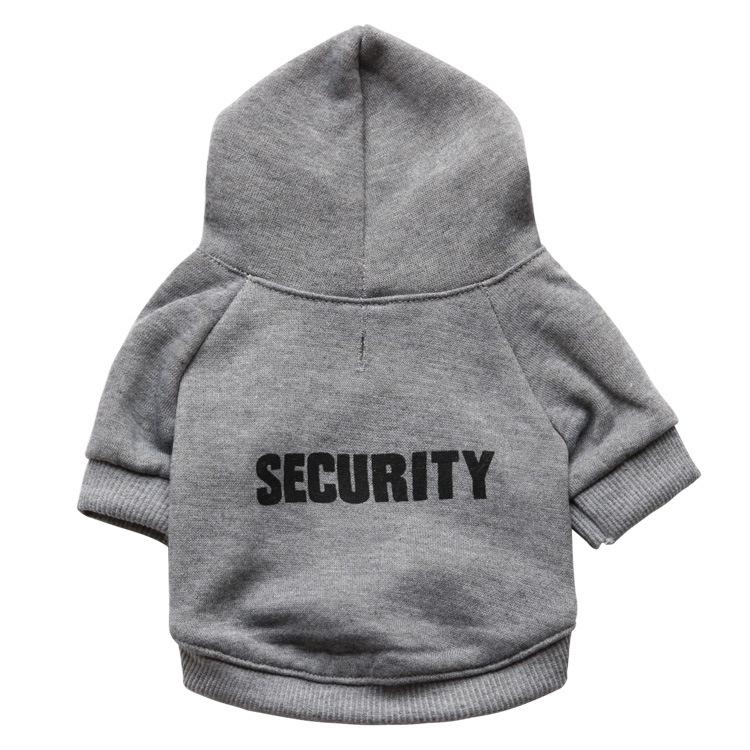 Dog & Cat Fleece Hoodie - Security Design for Autumn/Winter