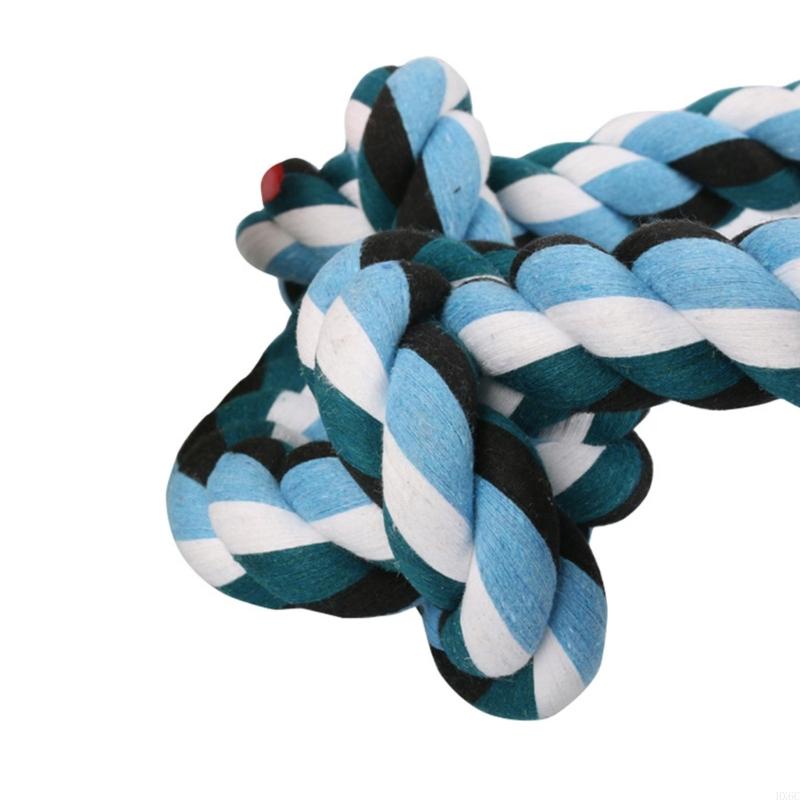 MultiFunctional Pet Rope Tug Toy 90cm Long Braided Cotton Chew Resistant Design Teething Pull Rope for Medium Large Dog HX6C