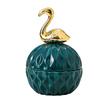 Creative Dark Green Mini Ceramic Storage Jar Cartoon Gold Animal Candy Jar Home Jewelry Storage Box Wedding Holiday Decoration
