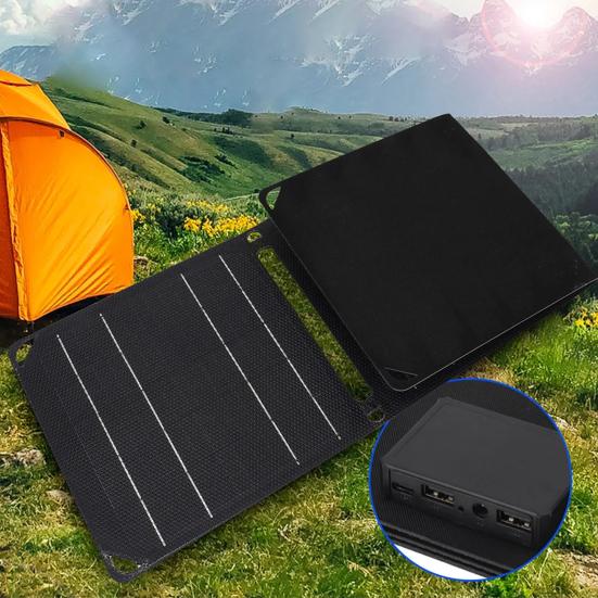 Solar Panels Charger Rate Short Circuit High Conversion Protection IP65 Waterproof Foldable Design