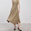 ONLY Women's Retro V-Neck A-Line Long Dress