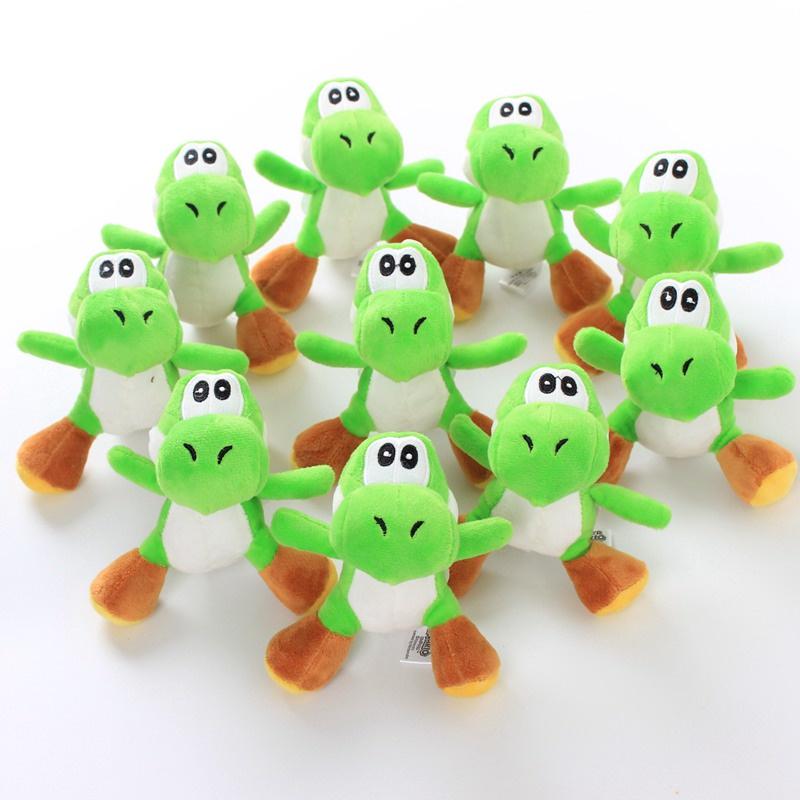 Porte-clés Peluche Yoshi Vert Super Mario Bros Jouet en Peluche Doux Pour Collectionneurs