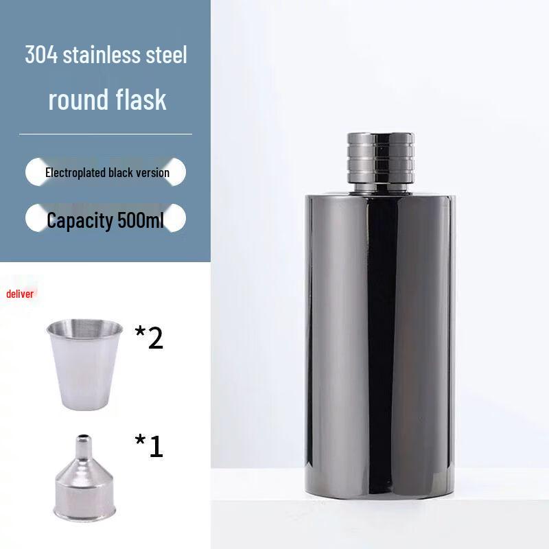 Xuan Kun Pai Portable 304 Stainless Steel Hip Flask