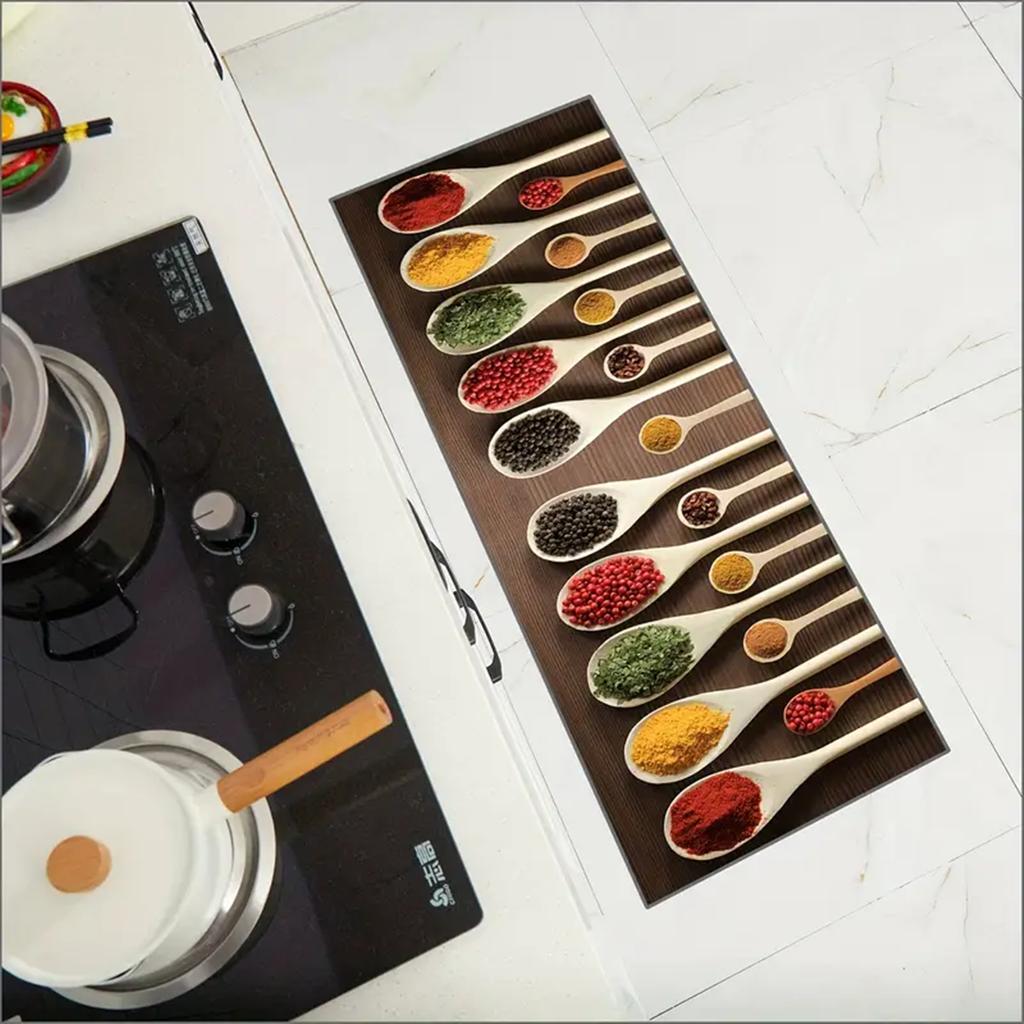 1 Pc Kitchen Rugs Non-slip Kitchen Mat Big Size Kitchen Carpet Machine Washable Floor Mat for Home Use Home Decor