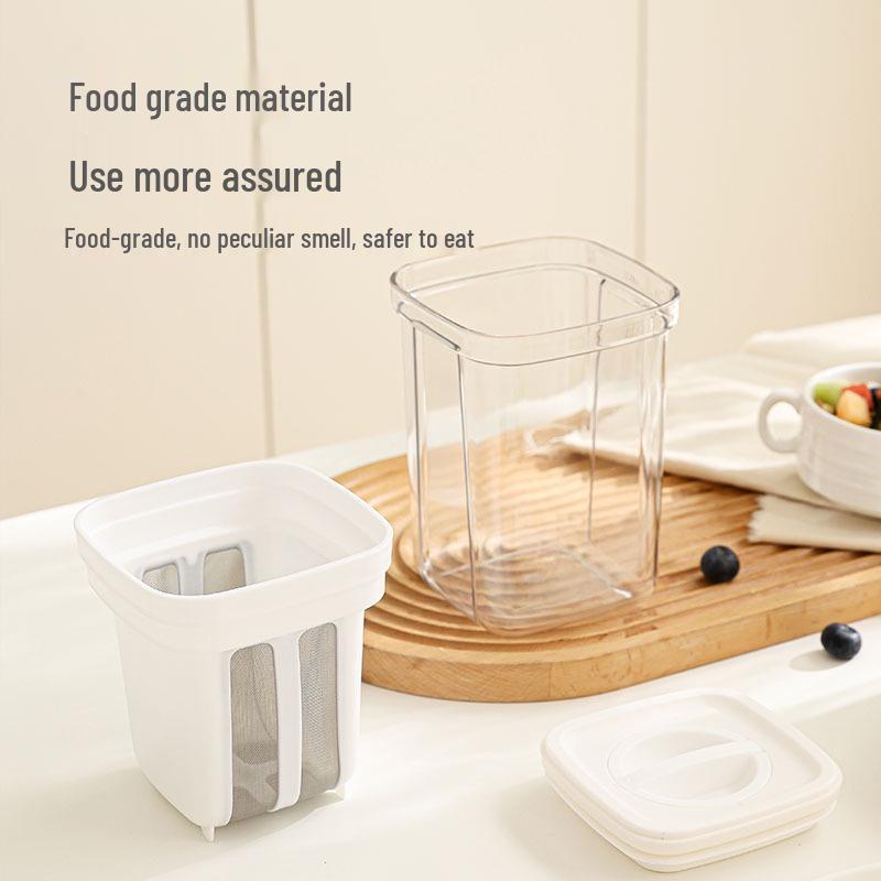 Multifunctional Yogurt Strainer and Cereal Storage Container - Large Capacity Sealed Food Jar