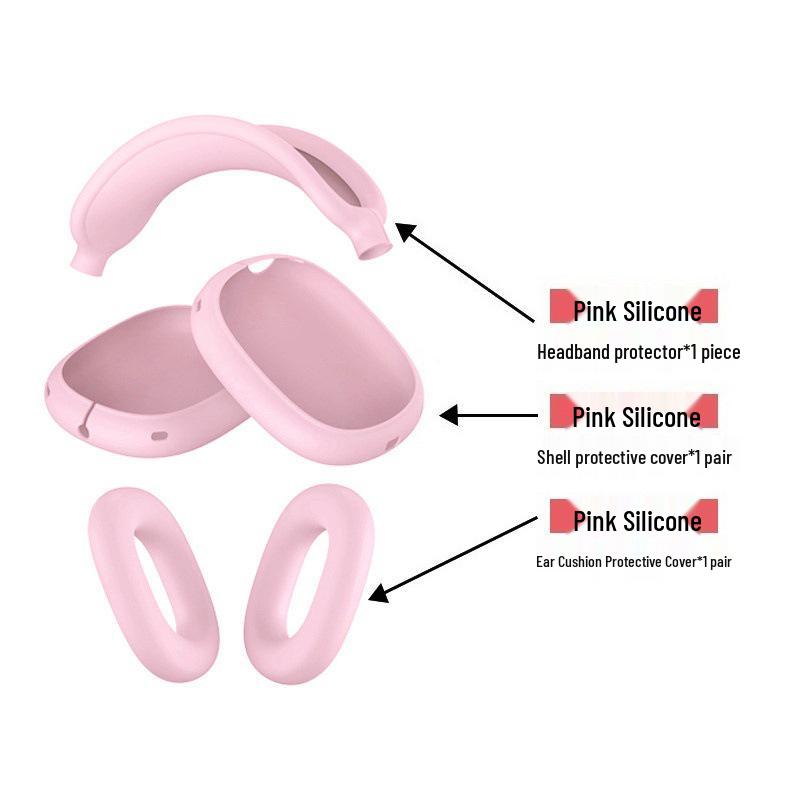 AirPods Max Silicone Protective Case: Soft Headphone Shell for Bluetooth Earphones