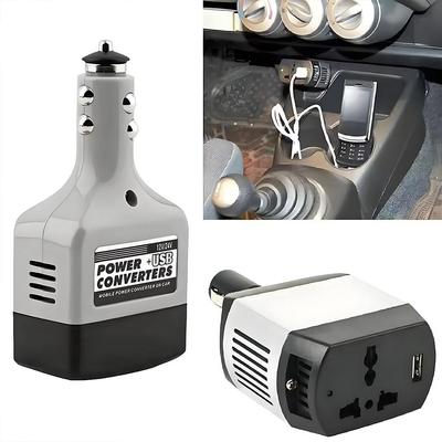 Convertisseur de Voiture Portable Universel Transformateur de Puissance vers Prise 220V Inverter USB Interface USB Ac U5G4