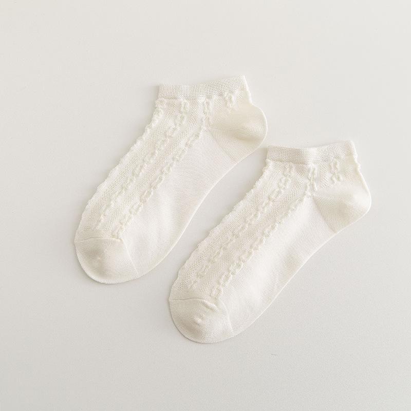 Women's Socks, Short Socks, Low-waisted, Thin Cotton Socks, Boat Socks, Summer Women's Socks That Don't Fall Off, Low-heeled Socks