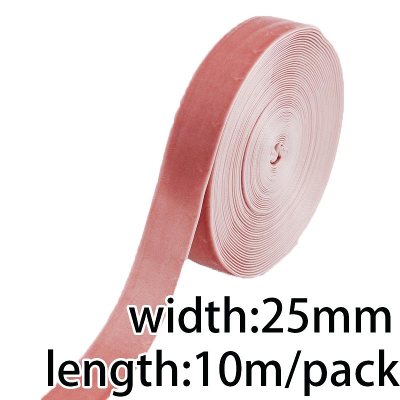 (10 Meters/roll) 25mm Velvet Ribbon Wholesale Gift Wrapping Decoration Christmas Lace Ribbons Handmade Holiday Party Decoration