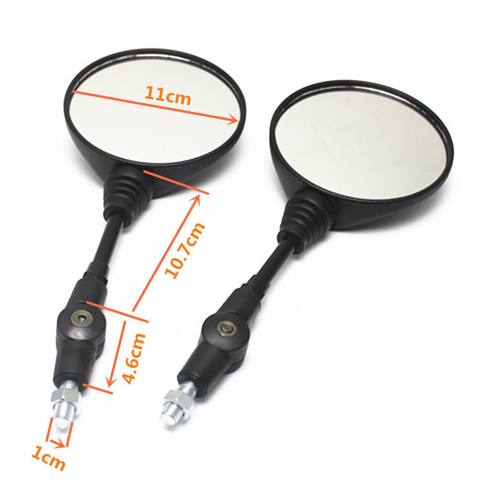1 Pair Motorcycle Rearview Mirror 650 Anti-fall Folding Round Rear View Mirrors Modified Parts For Motorbike