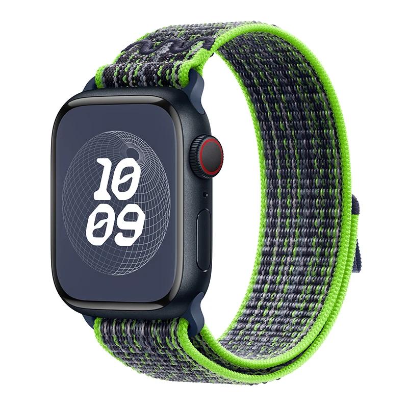 Nylonband für Apple Watch Band 49 mm 44 mm 40 mm 45 mm 41 mm 42 mm 44 45 49 mm Correa Armband iWatch Ultra Serie 7 6 5 3 SE 8 Armband