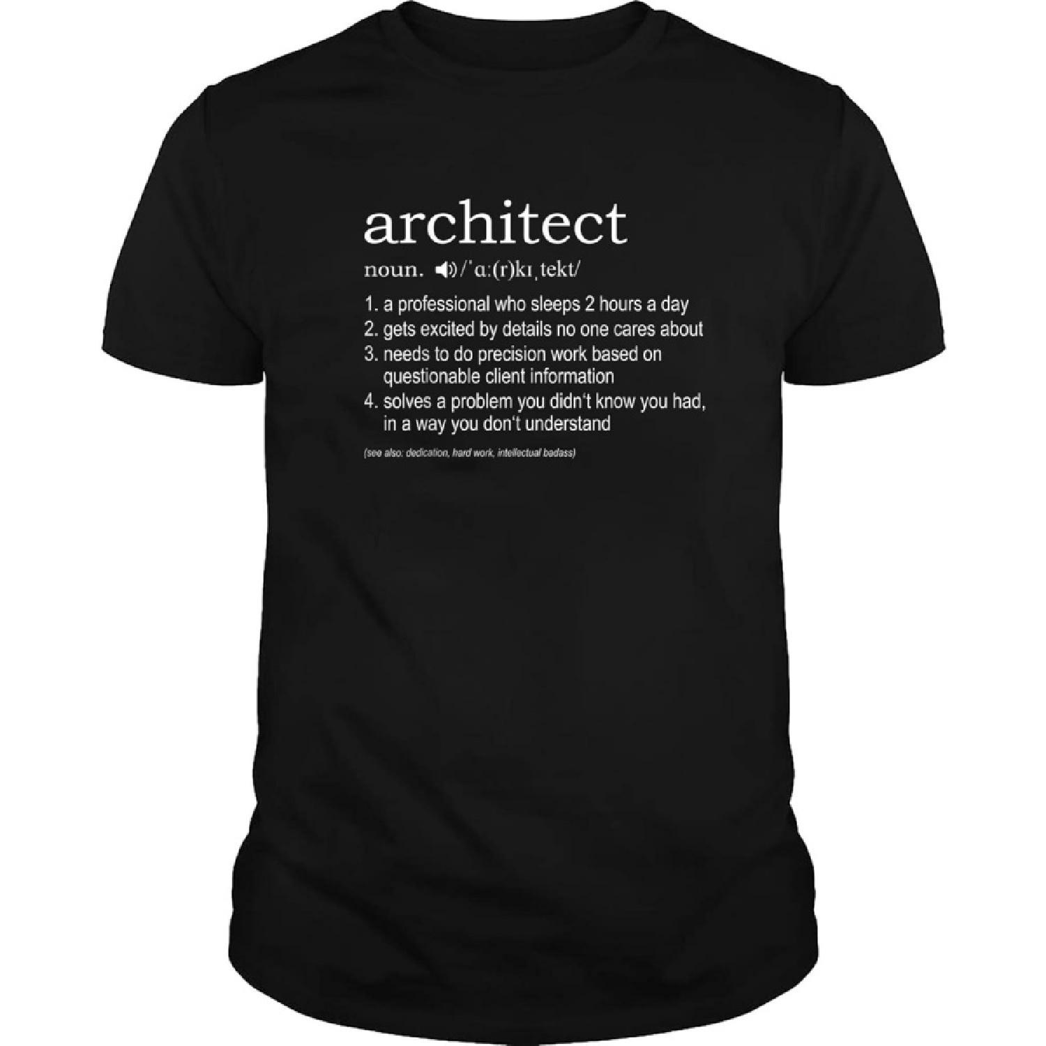 Футболка  Определение архитектора  - Смешная футболка для архитекторов Черная XXXXXL разноцветный