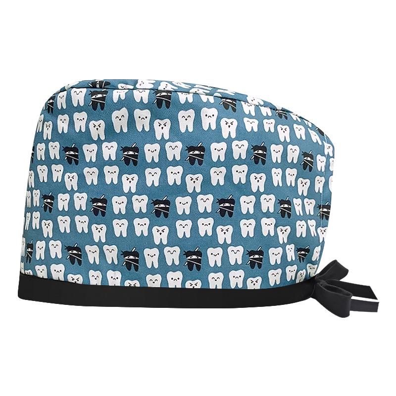 Women's Cotton Surgical Cap - Tie-up Medical, Dental, Salon, and Chemotherapy Head Coverings