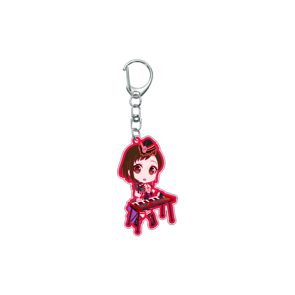 55MM Anime banG Dream Keychain Toyama Kasumi/Saya Yamabuki/Hanazono Tae Key Chain Acrylic Model Plate Christmas Gifts