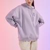 Nike Colorful Embroidered Multi-Swoosh Knit Pullover Hoodie Women Hoodies Purple DO9248-555