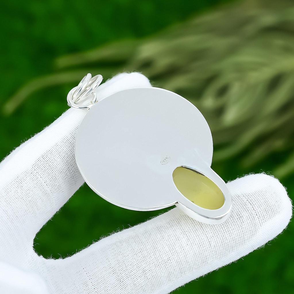 Sisters Day Sale Sterling Silver Chrysoberyl Stone Bezel Mother Pendant Jewelry