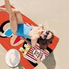 Logo P-Pauls F-Frank Beach Towel Colorful Bath Towels for Girl Microfiber Quick Dry Custom Sand Free Beach Yoga Spa Gym Pool