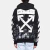 OFF WHITE Galaxy Brushed Zip Up Hoodie OMBB003G20JER0019901