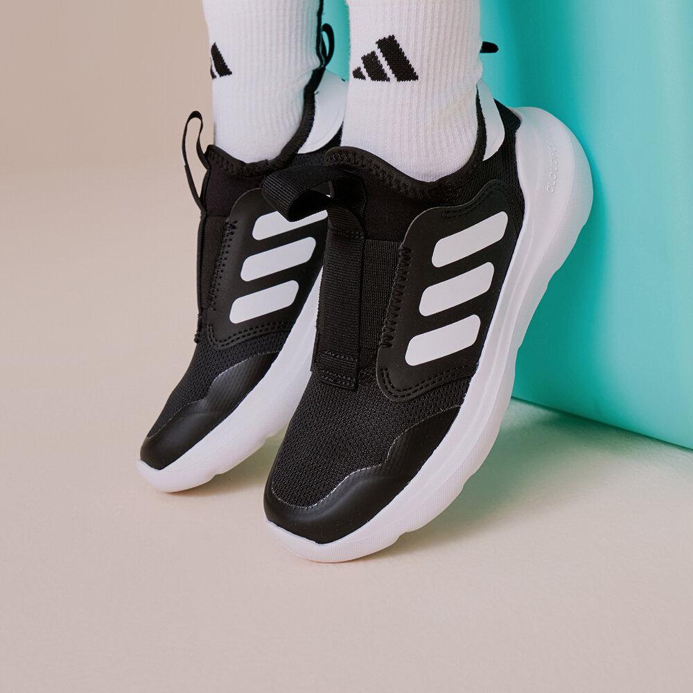 Adidas Tensaur Abrasion Resistant Low top Kids Lifestyle Shoes Black K 28