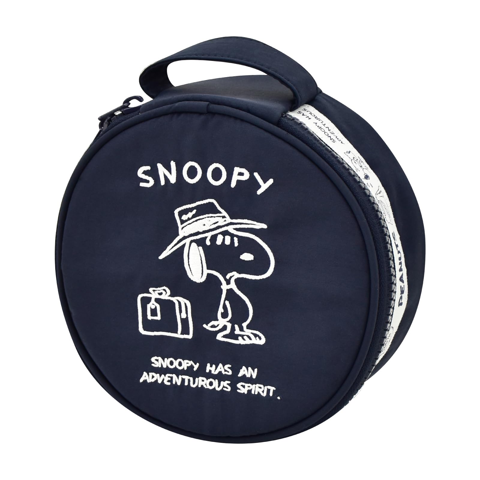 

Cosmetic Large Accessory with Organizing Accessory Cute Character Navy [Snoopy] Pouch, Case, Handle, Circle, Case, Women s, Commuting, School, Travel,
