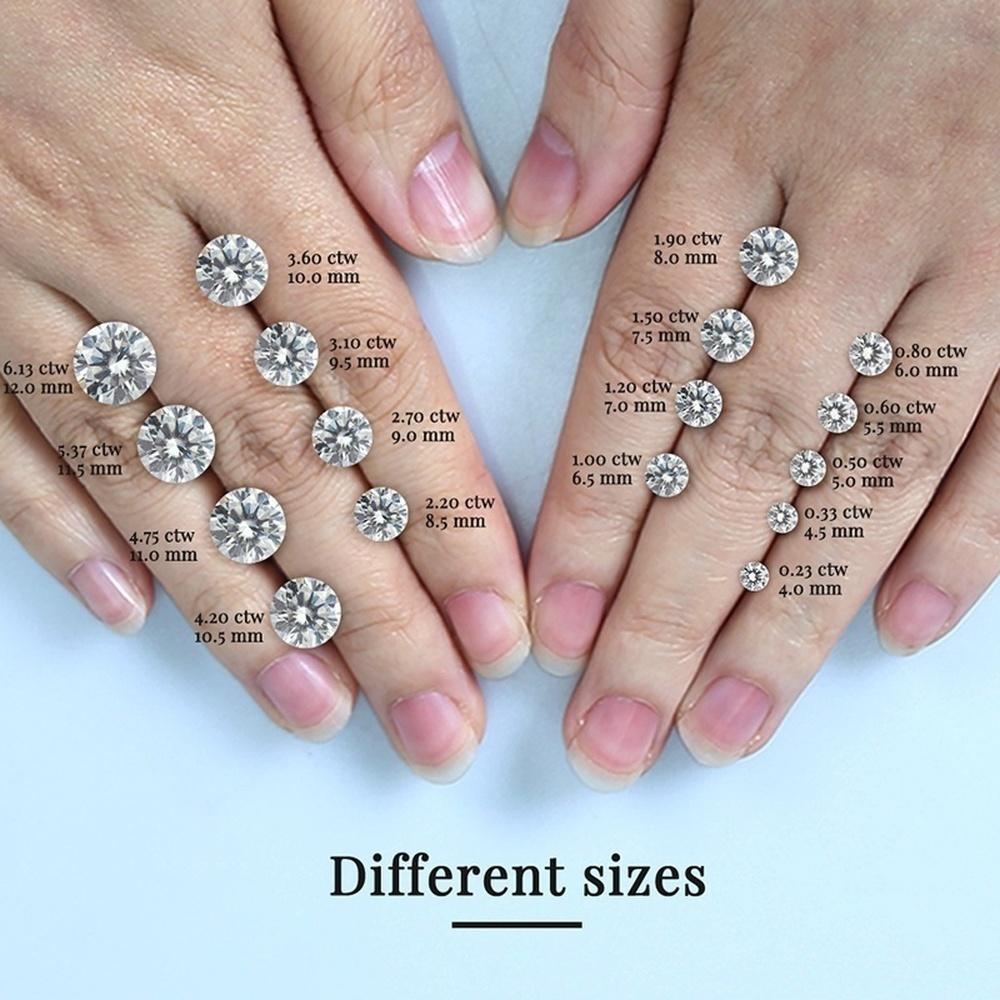 Moissanite Round Brilliant Cut Diamond Bulk Jewelry