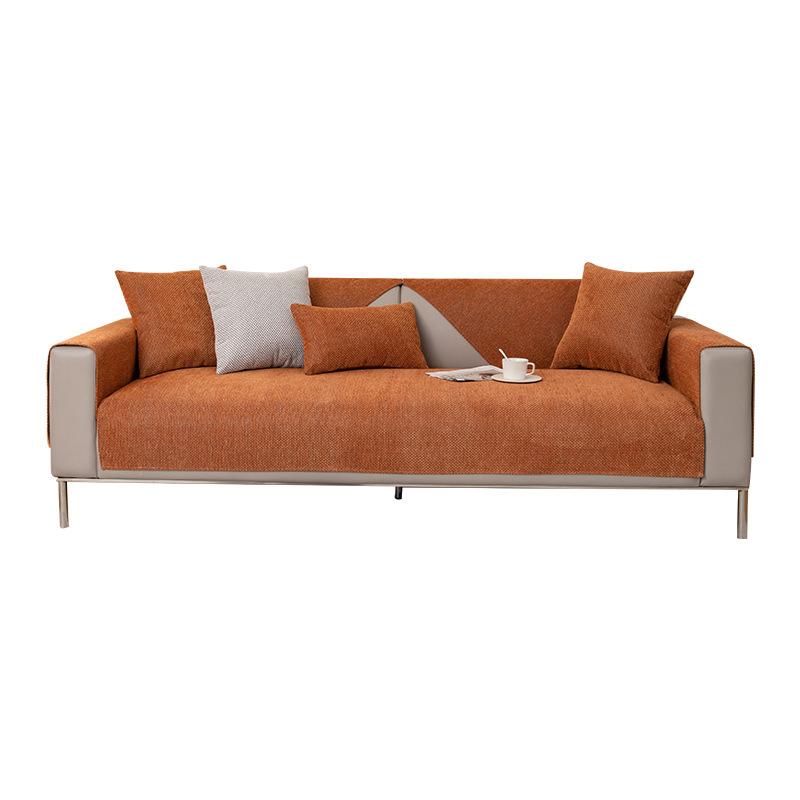 Velvet Sofa Cover With Wrinkle-Free Finish, Neat Couch Cover And Washable Sofa Slipcover For Busy Families
