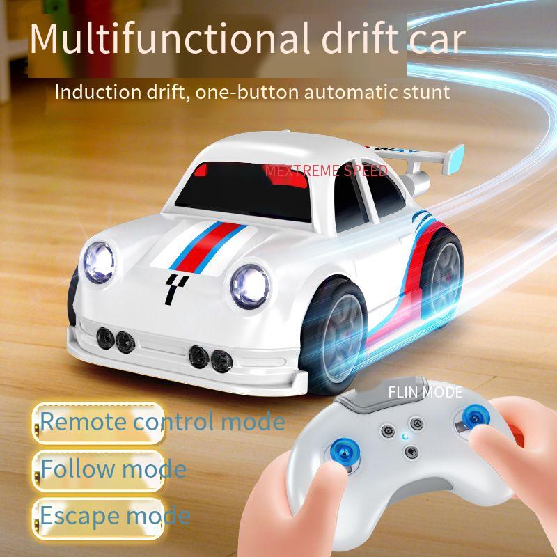 Sensor Controlled RC Car Toy | Gesture Remote, 360° Drift Stunt, Cool Lights & Music | Boys Birthday Present белый