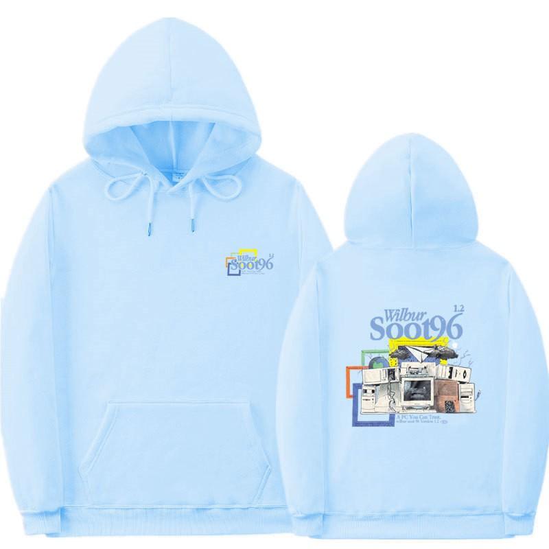 Wilbur Soot Inspired Hoodie Unisex Oversized Sweatshirt With Ribbed Hem Print Design