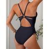 One Piece Swimsuit Women Tie Side High Cut Bathing Suits Tummy Control Swim Suit 2025 Ruched Monokinis
