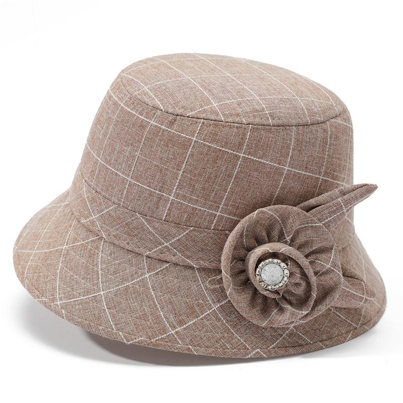 Single hat lady grandma spring and autumn thin sun hat old lady summer bucket hat
