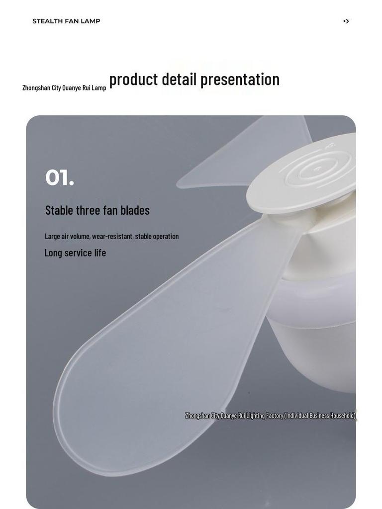 E27 Energy-Saving LED Ceiling Fan Light for Bedroom, Dining Room & Kitchen