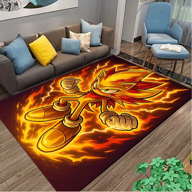 [SONIC Printed Carpet] Non-slip Office Rug, Cozy Area Carprt for Living Room Use, Soft Home Sofa Chair Mat